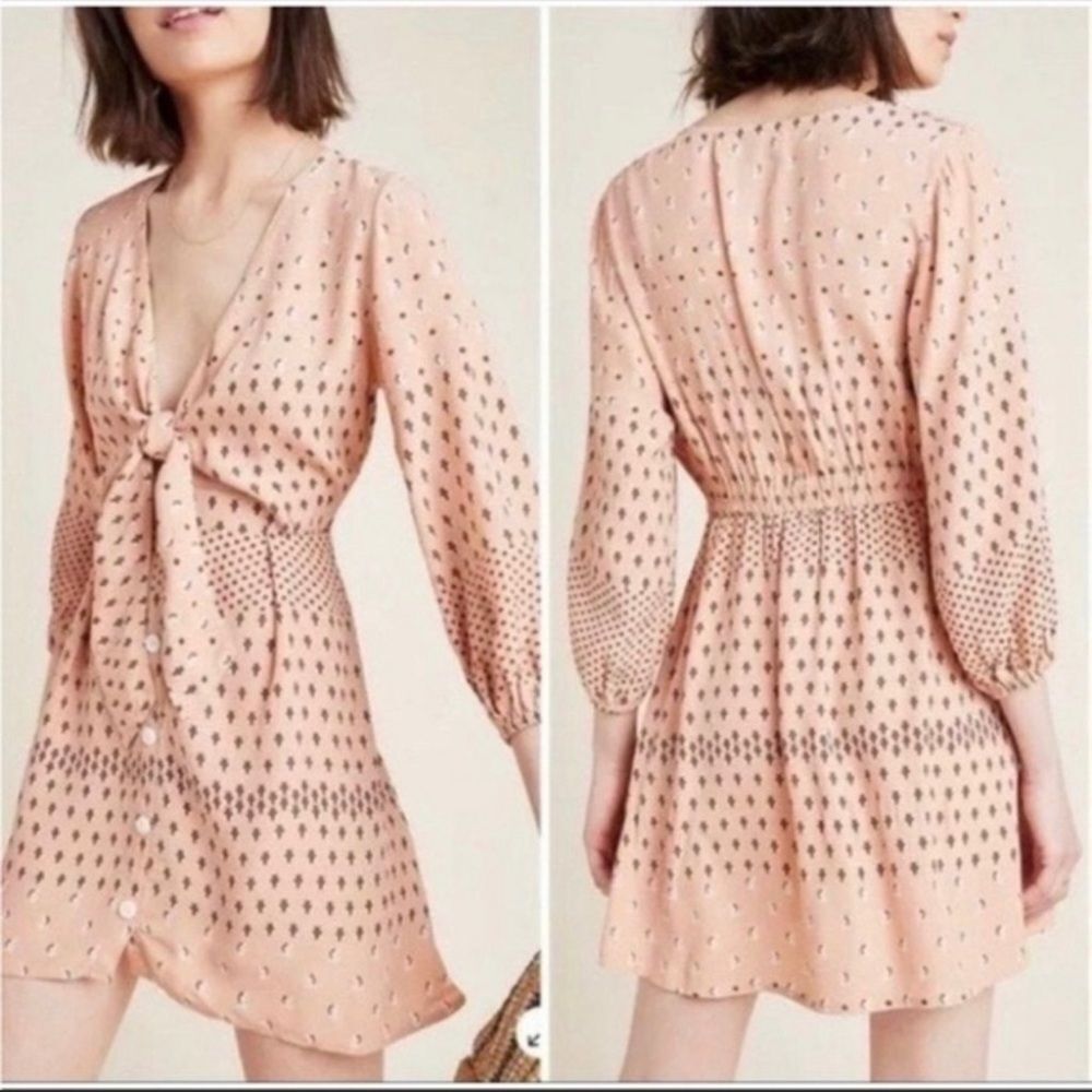 Faithfull the Brand x Anthropologie Trinidad Tunic Tie Front Dress